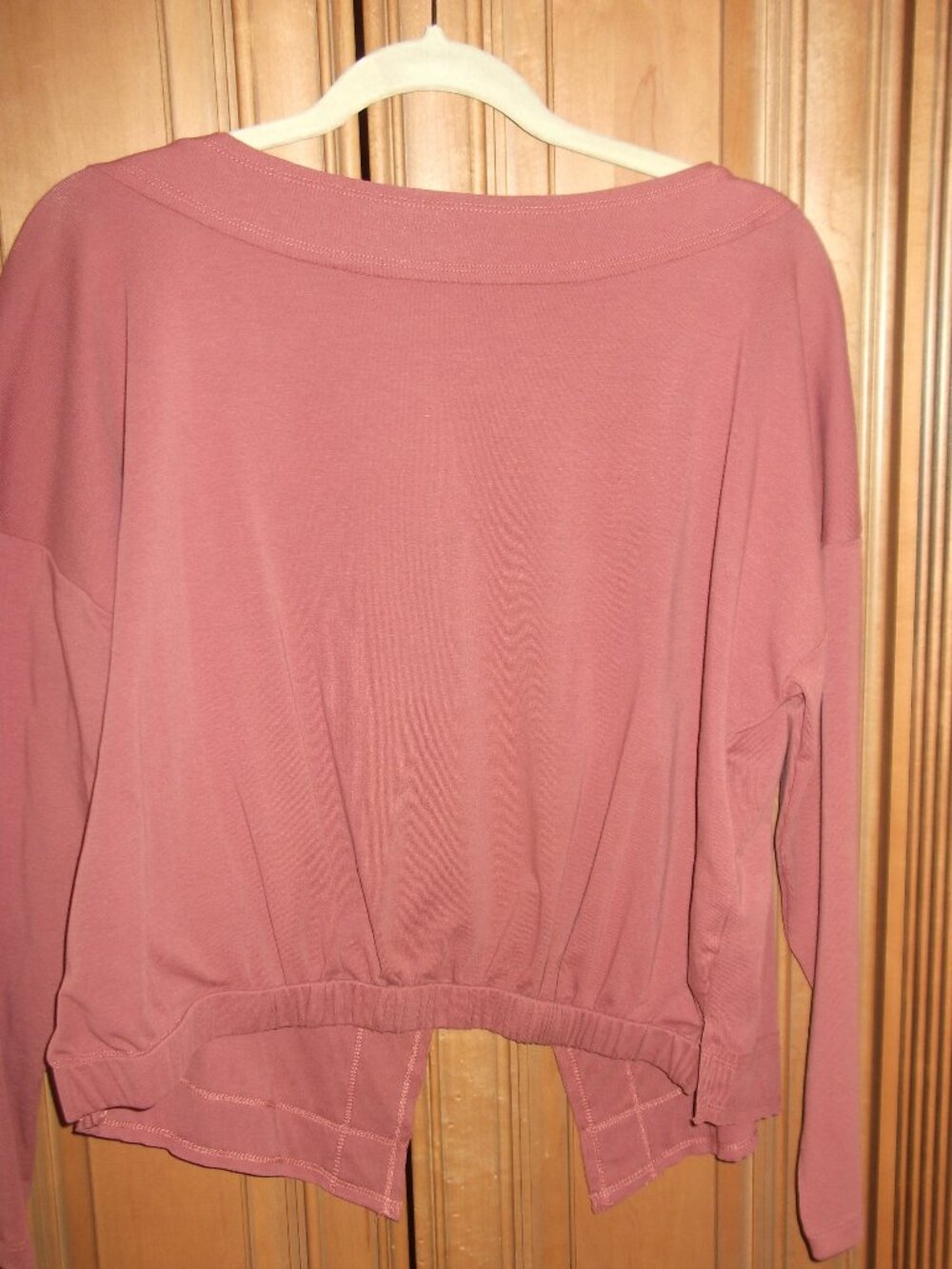 Open Back Shirt Easy on After surgery or shoulder injury S Runs Big Rust NEW NWT
